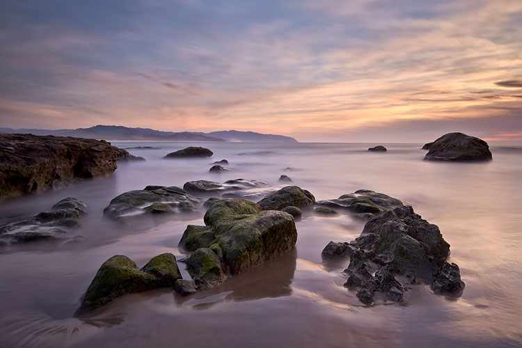 Rocks At Sunset